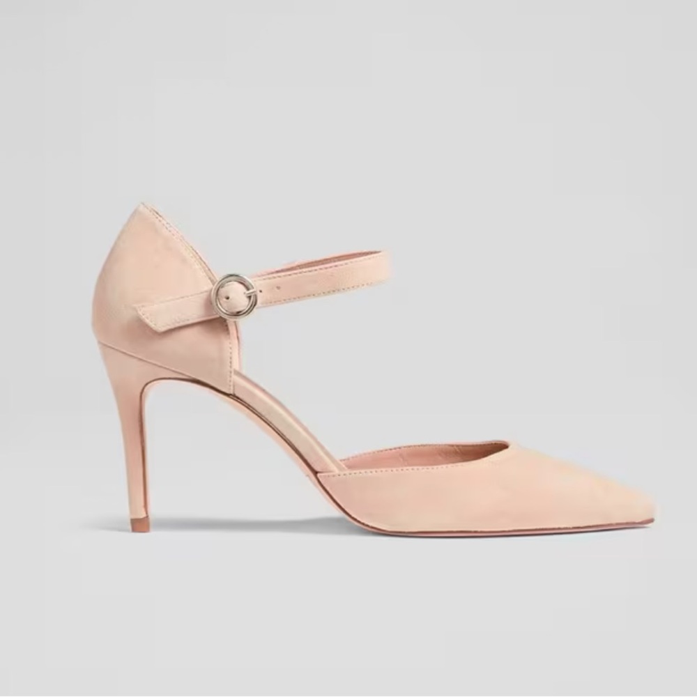 LK Bennett Monet Beige Suede Ankle Strap Heels in Beige Tan size 42/US 11.5 $425 - Picture 4 of 14